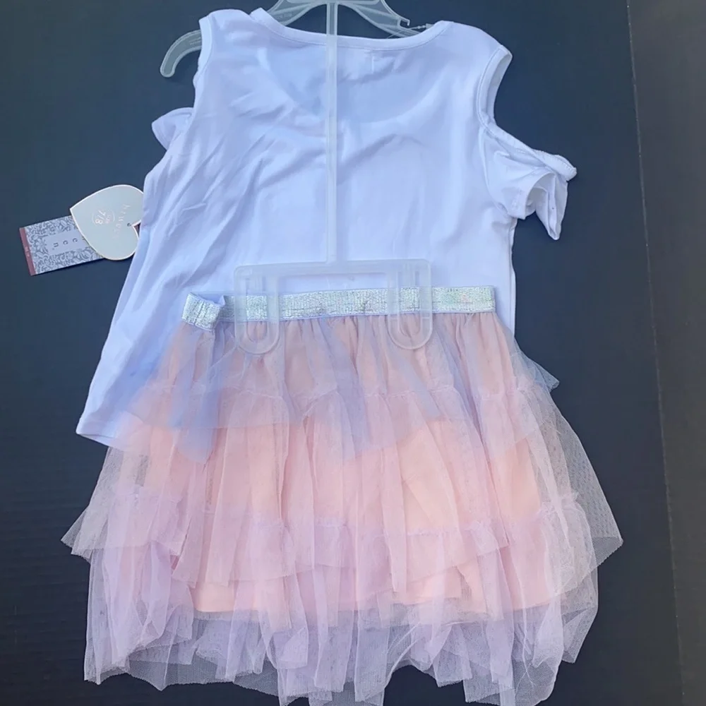 New Btween 2-Piece Tutu Set Sequin Bunny
